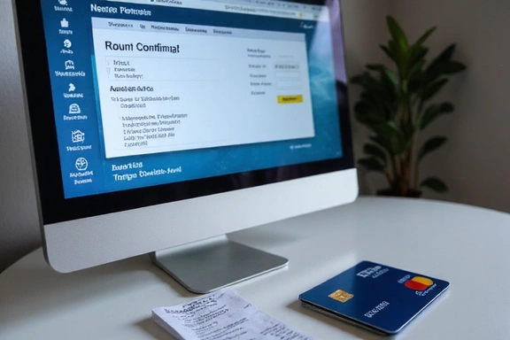 Refund being processed on a computer screen